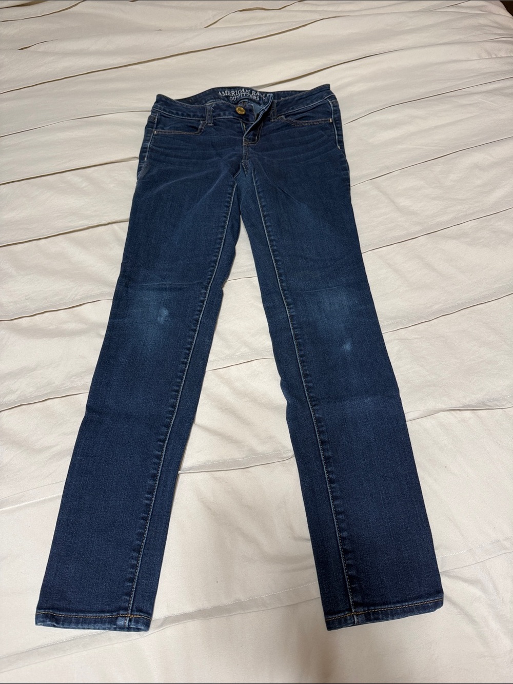 American Eagle Outfitters Dark Blue Skinny Jeans